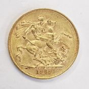 Victorian sovereign, Melbourne mint 1879