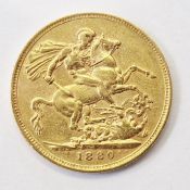 Victorian sovereign, Melbourne mint 1880