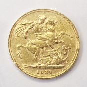 Victorian sovereign 1880
