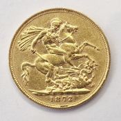 Victorian sovereign 1872