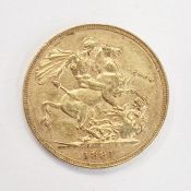 Victorian sovereign, Melbourne mint 1881