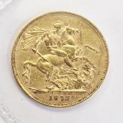 Victorian sovereign, Melbourne mint 1878