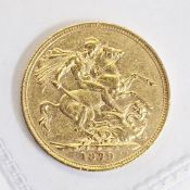 Victorian sovereign, Melbourne mint 1879