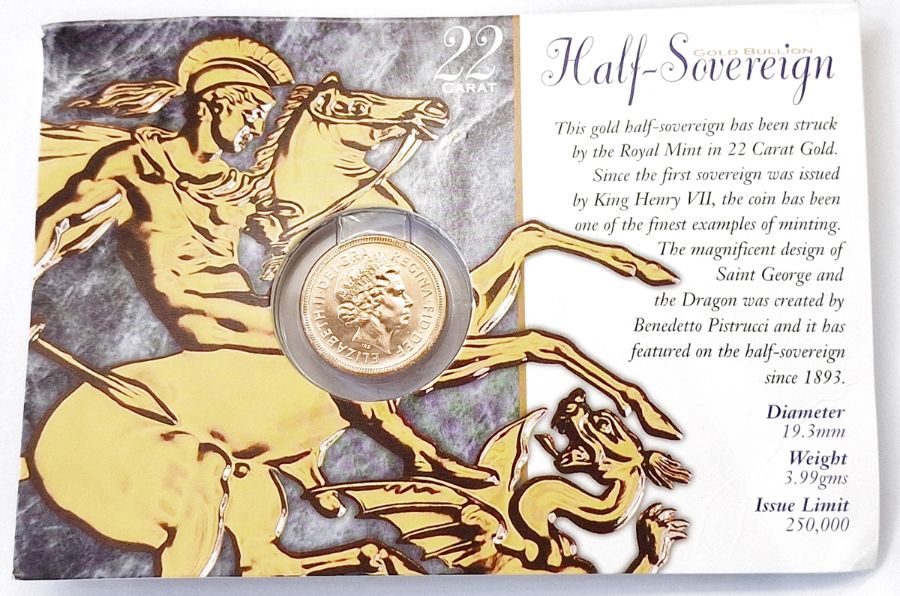 Gold half-sovereign 2000, brilliant uncirculated - Image 3 of 4