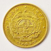 South African gold half-pond 1895