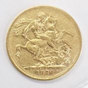 Victorian sovereign, Melbourne mint 1876