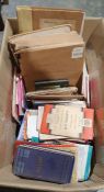 Quantity of ordnance survey maps, road atlas's , books , etc ( 1 box)