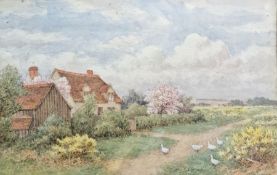 Unattributed Watercolour Venetian scene Watercolour Lake scene with sailing boats Watercolour