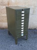 Small metal filing cabinet
