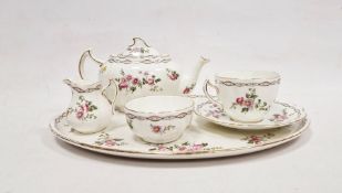 Allertons Ltd pottery solitaire, circular 1900, printed crowned marks, printed, painted and gilt