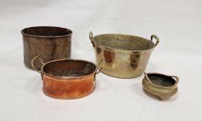 Chinese gilt bronze censer of squat globular form with spurious Xuande dynasty mark and six-