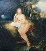 Manner of Narcisse Virgile Diaz de la Pena (1808-1876) Oil on canvas Woodland scene with nude female
