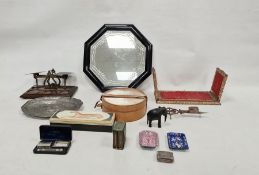 Red leather and gilt decorated book slide, a miniature Common Prayer and Hymns, published by William