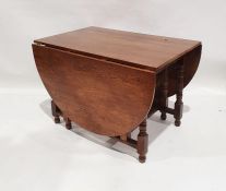 Modern oak gateleg ining table