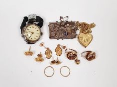 Victorian Jubilee silver and enamel rectangular brooch engraved 'VR 1836-1886 Jubilee', with mounted