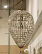 Modern peardrop-shaped electrolier