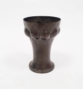 Early 20th century German silver vase by Biwus & Burkhard, no.61142, relief decorated to rim to