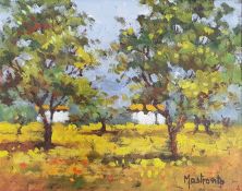 Adolfo Mastrovito (Italian, b.1944)  Oil on canvas 