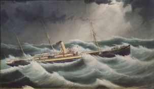 19th century school Oil on canvas 