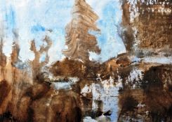 Robert Sadler (1909-2001) Watercolour/gouache on card 'Canadian Wood', signed and titled verso,