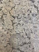 Length of Brabant bobbin lace circa 1730-40 made from two smaller flounces, 230cm x 58cm