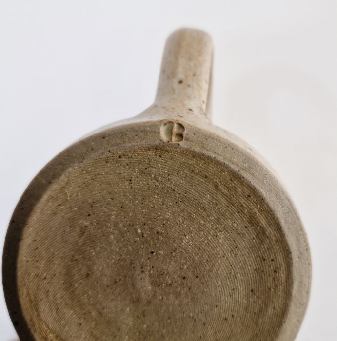 Four studio pottery mugs by the same artist, possibly Andrew Davidson, impressed mark to base, - Image 6 of 8