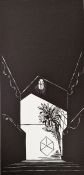 Nicholas Garland (British b. 1935) Linocut 'The Entrance', single linocut from 'Annabel's, The