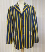 Gentleman's vintage blazer with blue and yellow stripes