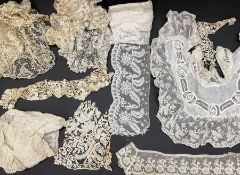 Embroidered collar circa 1840, a lace collar possibly bobbin Buckinghamshire circa 1840's and