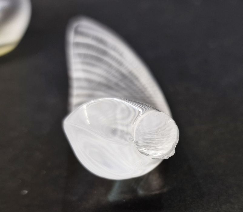 Lalique ' Leda and the Swan' , with etched mark to base and label, 11.5cm high approx., a Lalique - Image 4 of 5