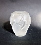 Lalique glass vase  