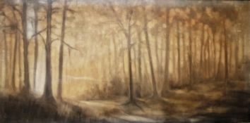 Eve von Neumann (American 20th century) Oil on canvas 'Marin Morning', initialled 'E Von N' and