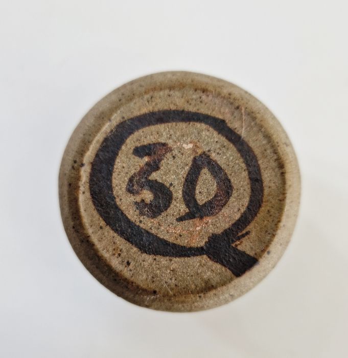 Four studio pottery mugs by the same artist, possibly Andrew Davidson, impressed mark to base, - Image 3 of 8