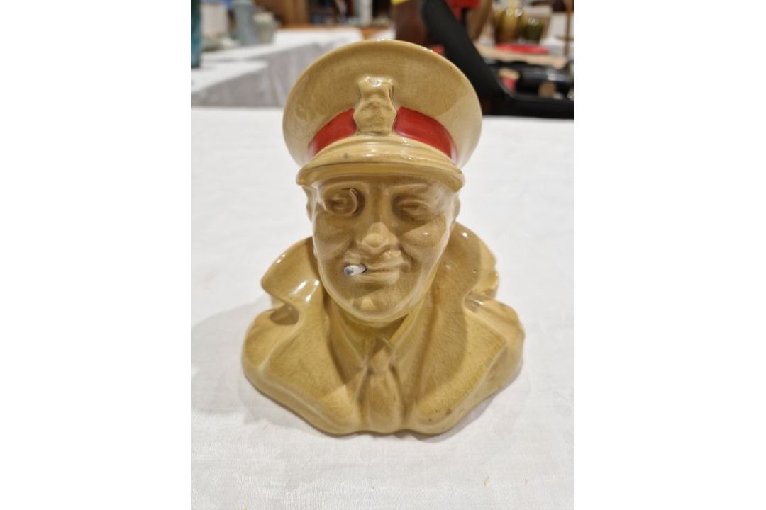 Royal Doulton stoneware 'Army Club' cigarettes advertising ashtray, with painted black marks, 14cm - Image 5 of 17