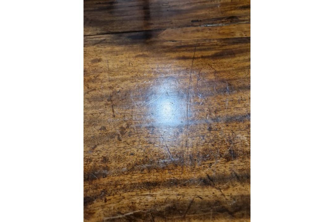 Mahogany foldover top card table with D-mould edge, having concertina action opening to 91cm - Image 10 of 21