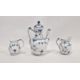 Royal Copenhagen Half Lace pattern blue and white tea wares, printed blue and green marks, - Image 1 of 4
