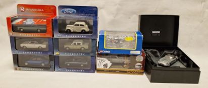 Quantity of Vanguards 1:43 scale diecast model cars to include VA06408 Vauxhall Velox alpine