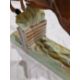 Beswick pottery model of a horse and rider jumping a fence, printed black marks, the female rider - Image 6 of 17
