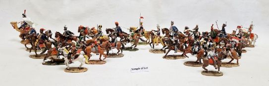 Collection of Del Prado cast figures, French Camel Corps, The Empress's Dragoons, King's Light