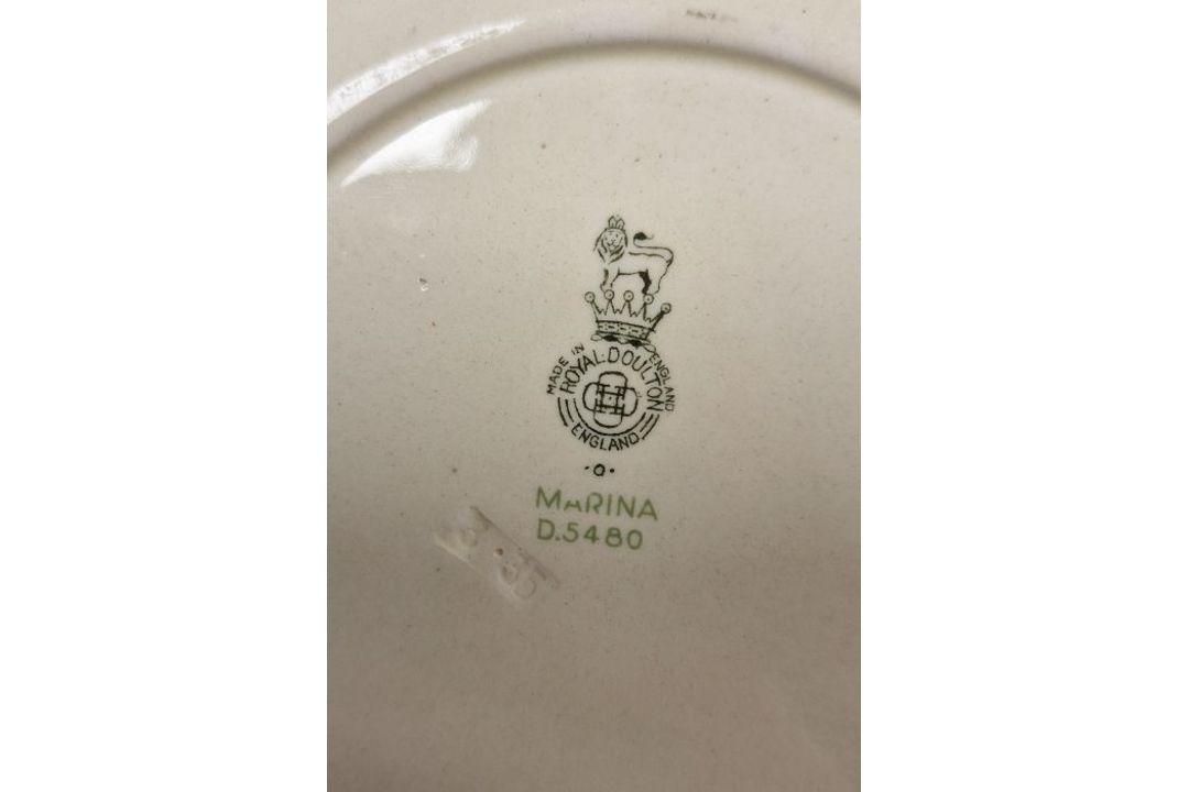 Midwinter 1960's Queensberry striped part-dinner service, printed black marks, comprising a circular - Image 3 of 4
