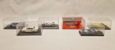 Six Paul's Model Art Minichamps diecast model cars to include Porsche 917L 24H Le Mans 1970 2nd