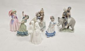 Royal Doulton figure Miss Demure, printed green marks HN. 4202, two marks COPR 1930 printed AH, a