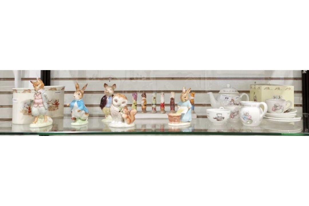 Group of Beswick pottery Beatrix Potter figures including 'Foxy Whiskered Gentleman', 'Peter - Image 1 of 19