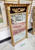 Giltwood rectangular wall mirror