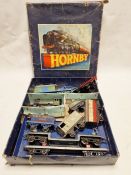 Hornby '0' gauge loco 50153, various cranes and wagons in Hornby box