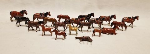 Britains and other horses (1 bag)