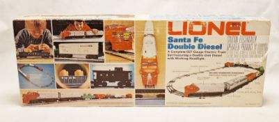 Lionel 027 gauge electric train set 'Santa Fe Double Diesel', boxed