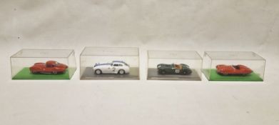Four cased Bizarre model diecast 1:43 scale cars to include Frazer Nash MM LM 50, Cunningham C-4RK