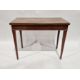 Mahogany foldover top card table with D-mould edge, having concertina action opening to 91cm - Image 1 of 21