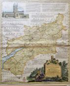 Eman. Bowen An Accurate Map of the County of Gloucester divided into Hundreds, drawn from the best